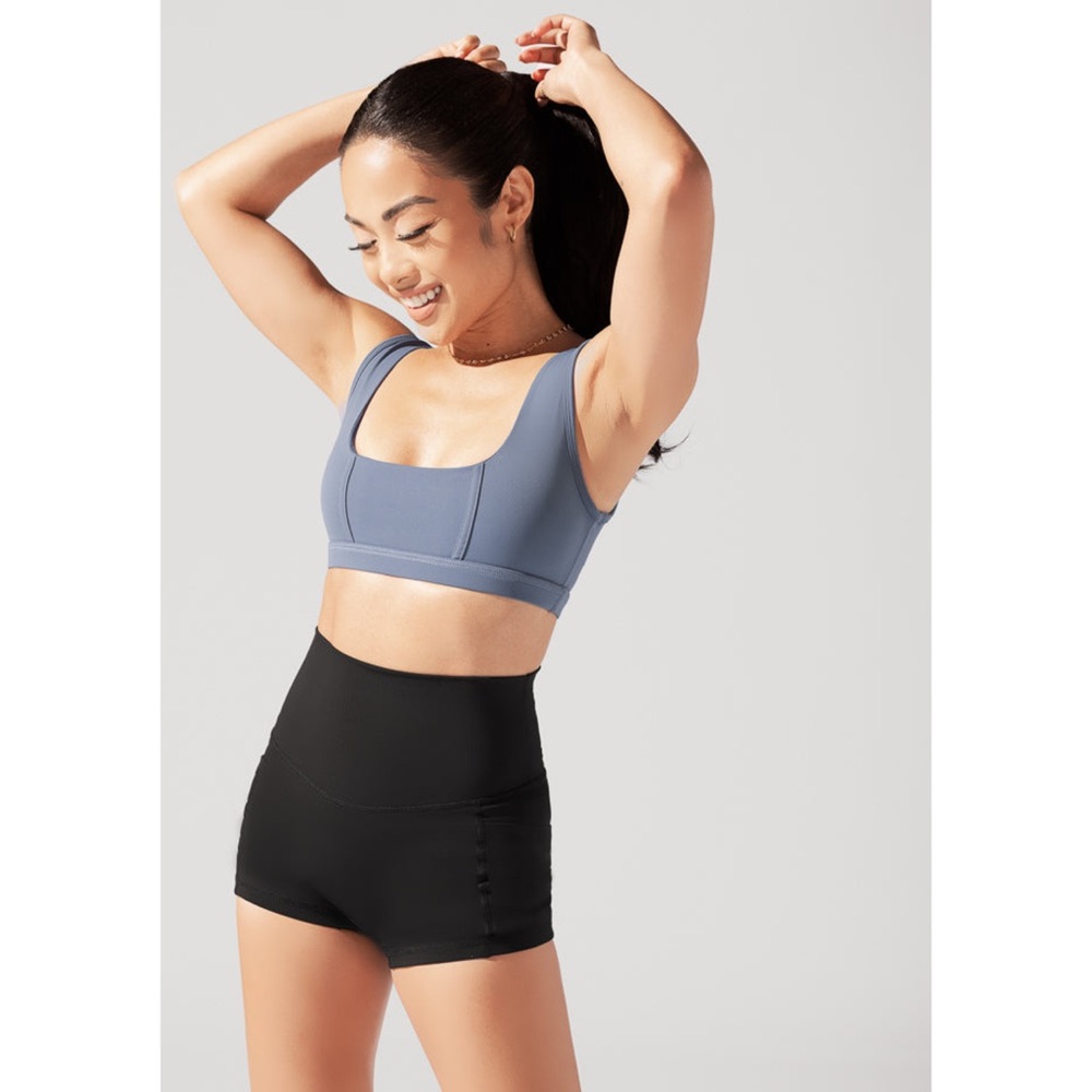 POPFLEX Corset Bra - Blue Mist Sports Bra Size Small